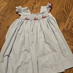 Zuccini Kids Sailboat Smocked Dress
